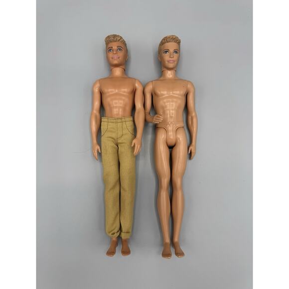 Set Of 2 Barbie Ken Nude Dolls 2010’s Blonde Hair READ DESCRIPTION - Picture 1 of 12
